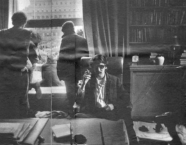 Shapiro sitting at President Kirk's desk, 1968
