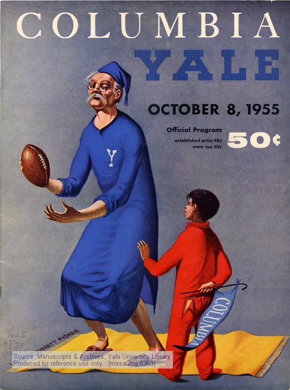 1955 Colubia-Yale football poster